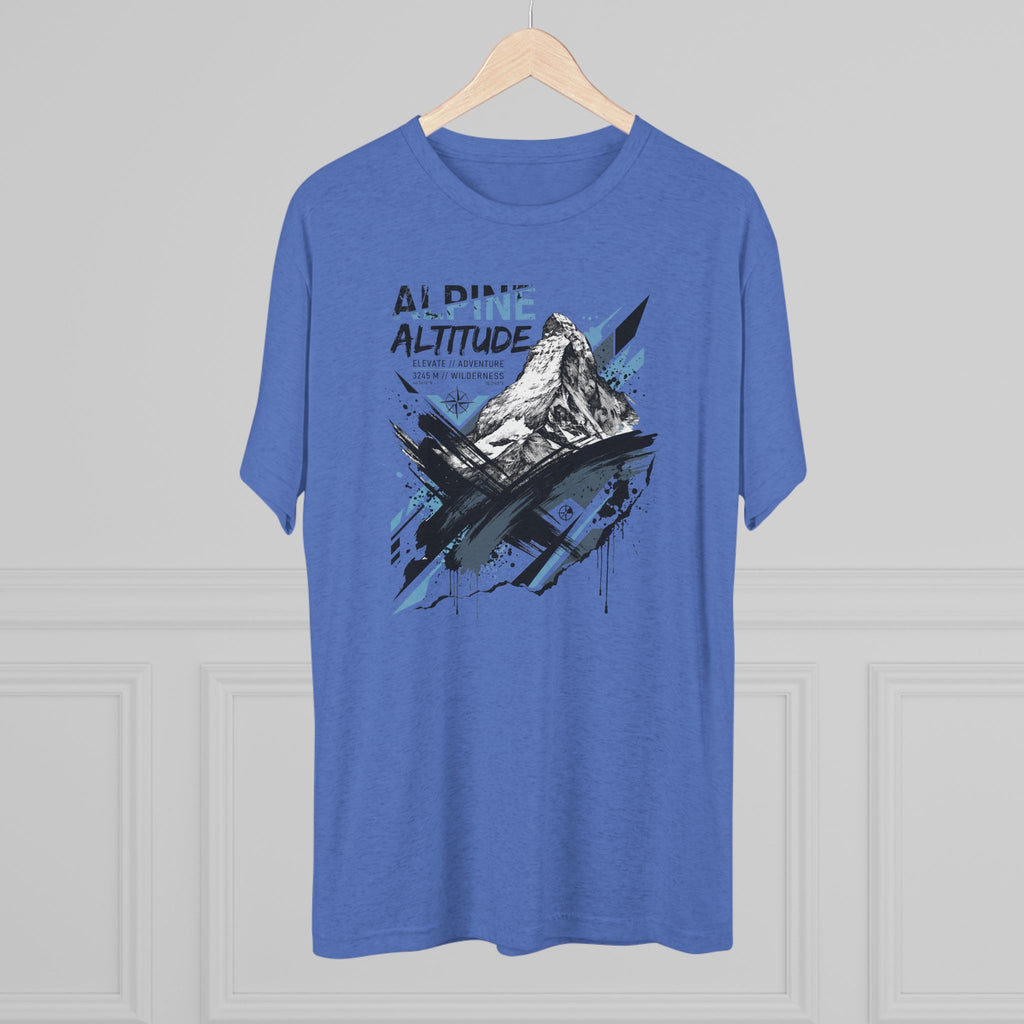 Alpine Altitude T-Shirt Mountain Peak Illustration Graphic Tee Hiking Gift Outdoor Nature Adventure Unisex