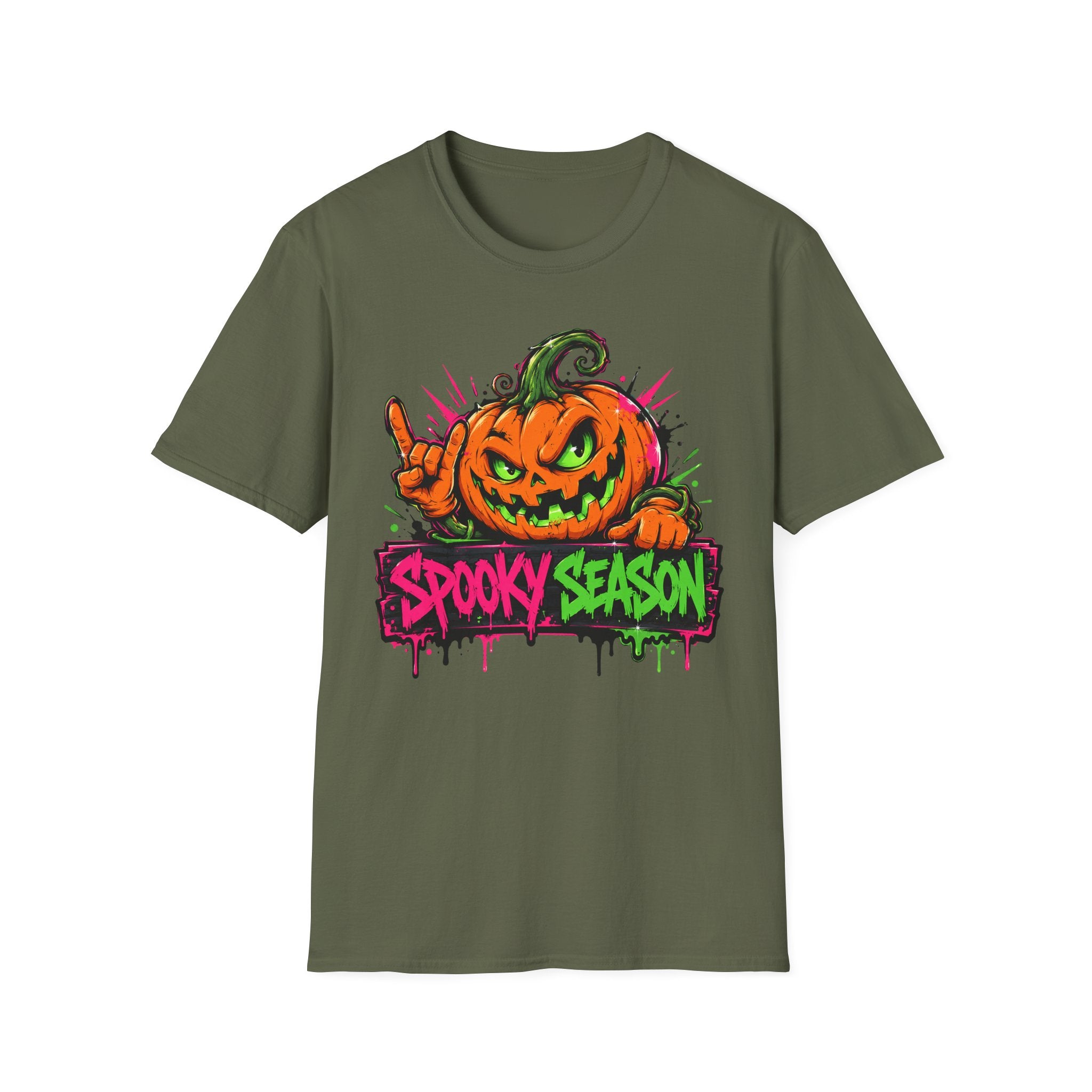 Spooky Season Pumpkin Jack-O-Lantern T-Shirt | Halloween Graphic Tee | Fall Vibes Shirt | Trick or Treat Tee | Pumpkin Lover Gift