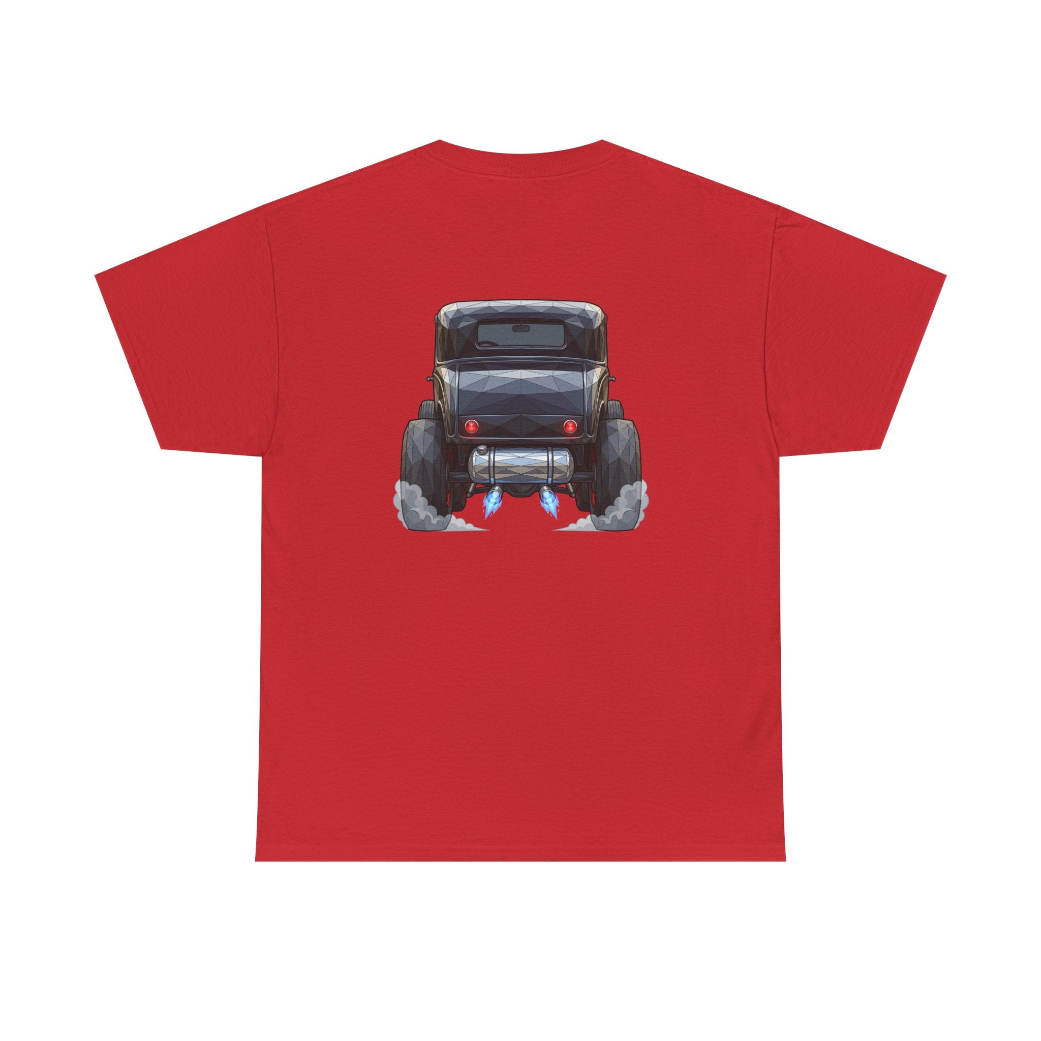 Vintage Hot Rod Front and Rear Tee | Classic Car Graphic Shirt
