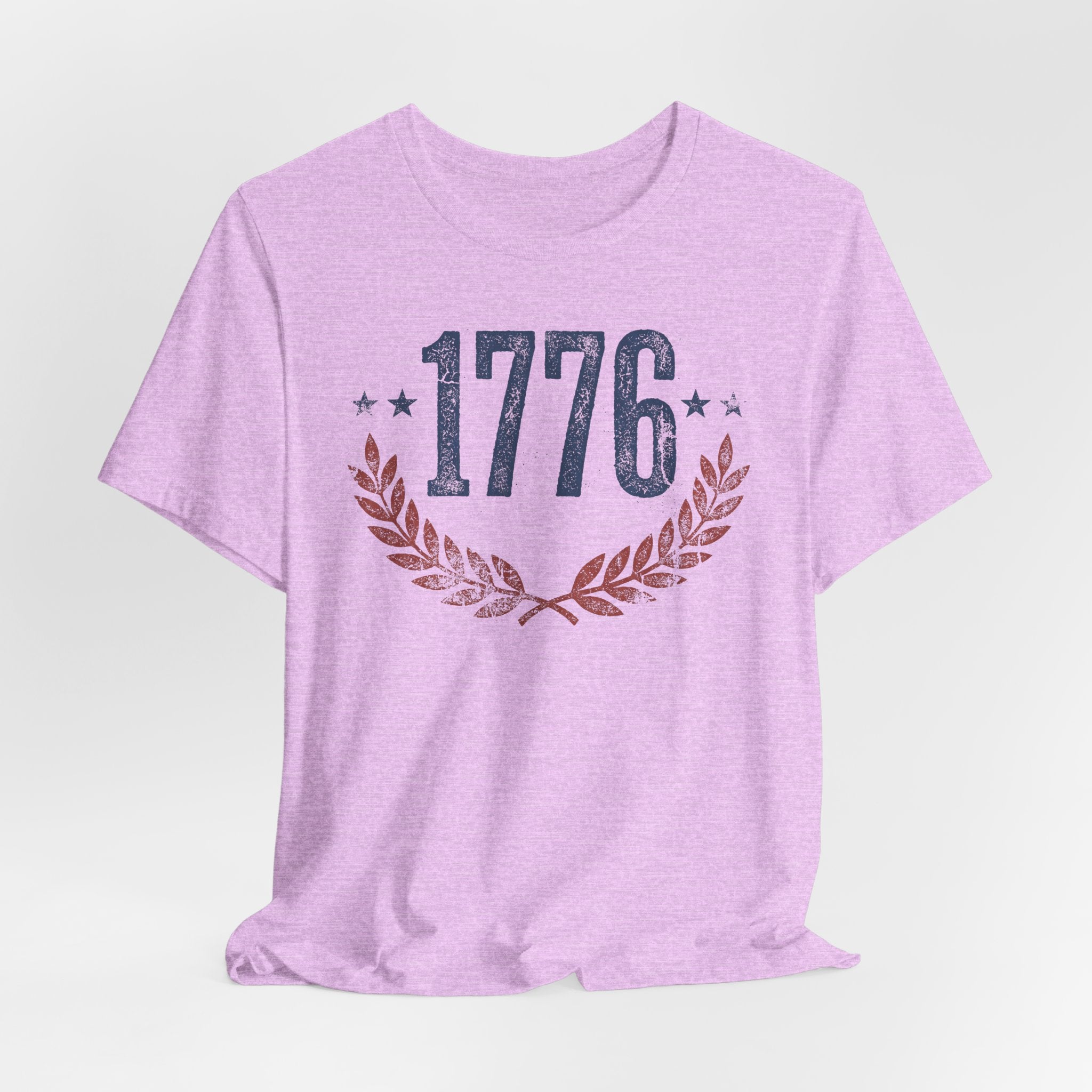 1776 Laurel Wreath T-Shirt | Patriotic American Revolution History Independence Day Graphic Tee