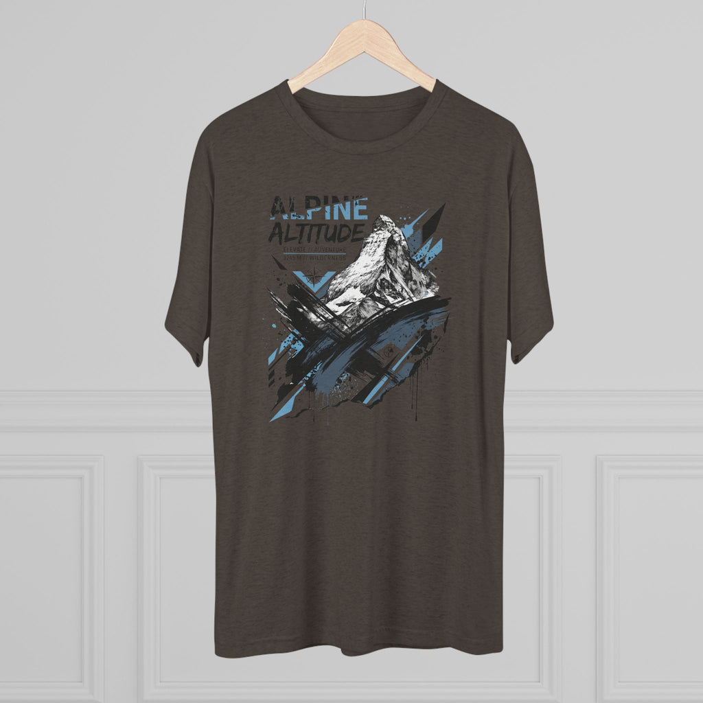 Alpine Altitude T-Shirt Mountain Peak Illustration Graphic Tee Hiking Gift Outdoor Nature Adventure Unisex