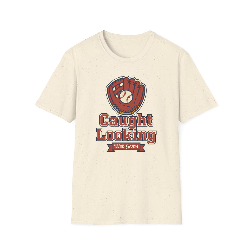 Baseball T-Shirt | Vintage Caught Looking Glove Graphic Tee