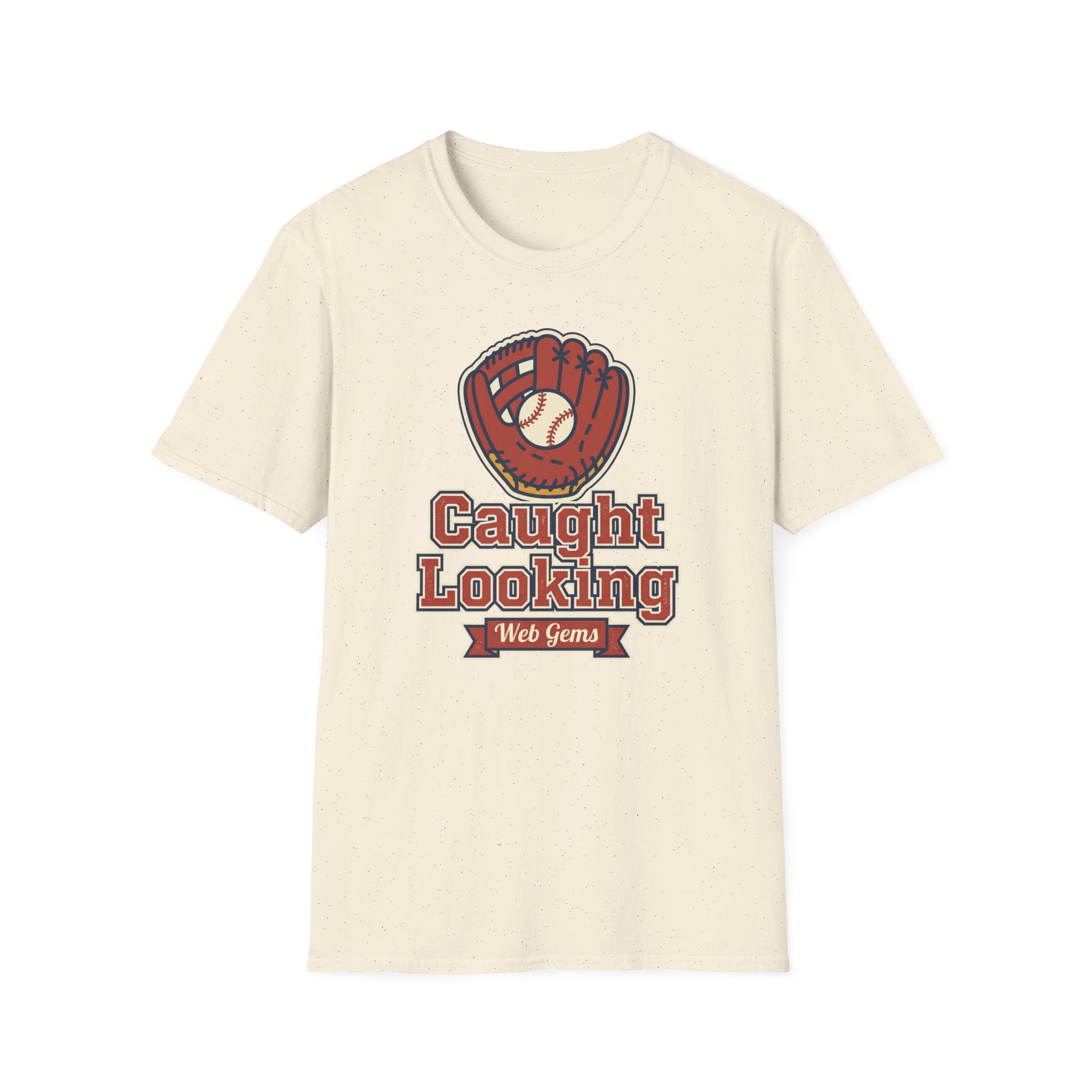 Baseball T-Shirt | Vintage Caught Looking Glove Graphic Tee