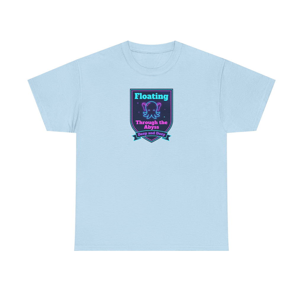 Floating Through the Abyss Tee | Neon Octopus Graphic