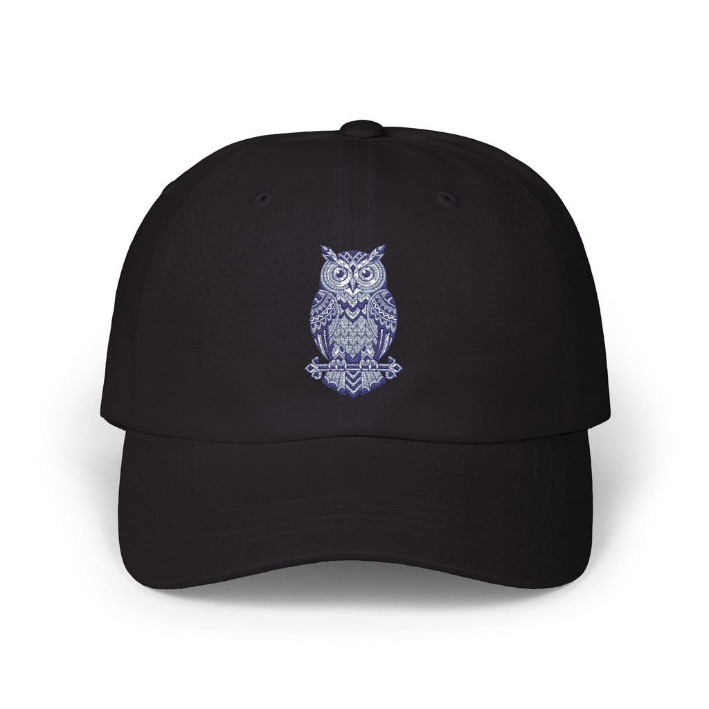 Embroidered Blue Owl Dad Cap – Classic Casual Baseball Hat