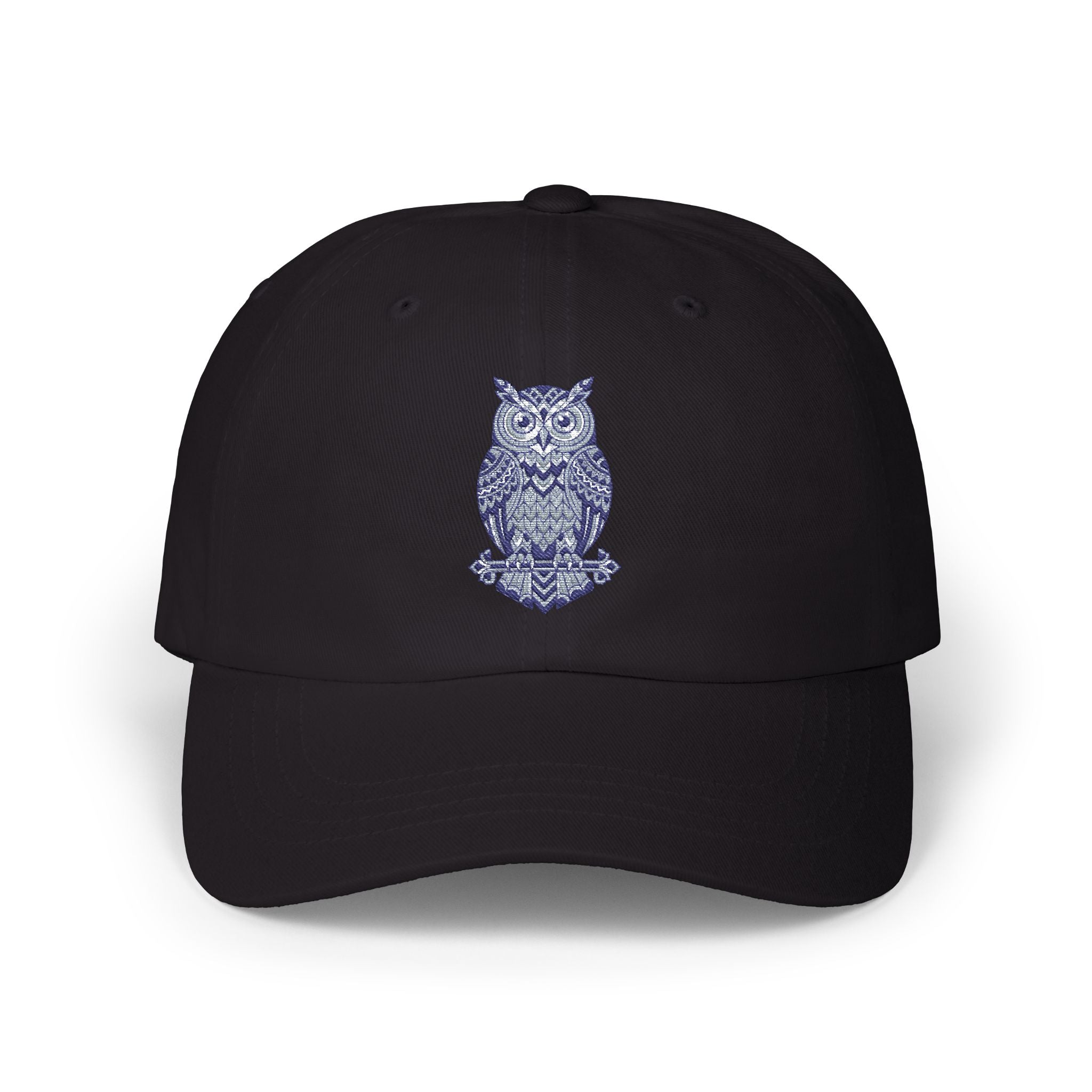 Embroidered Blue Owl Dad Cap – Classic Casual Baseball Hat