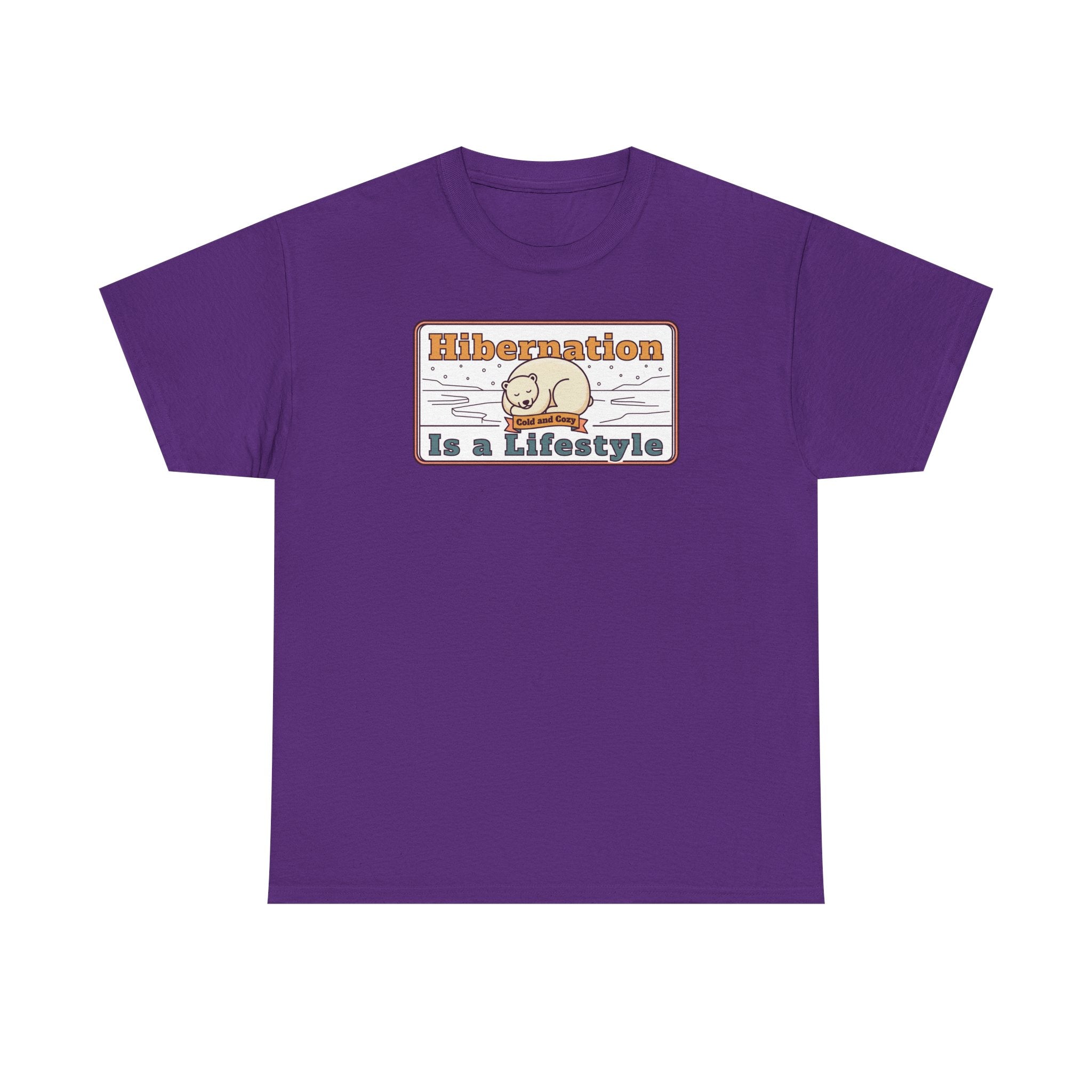 Hibernation Is a Lifestyle T-Shirt | Sloth Nap Illustration