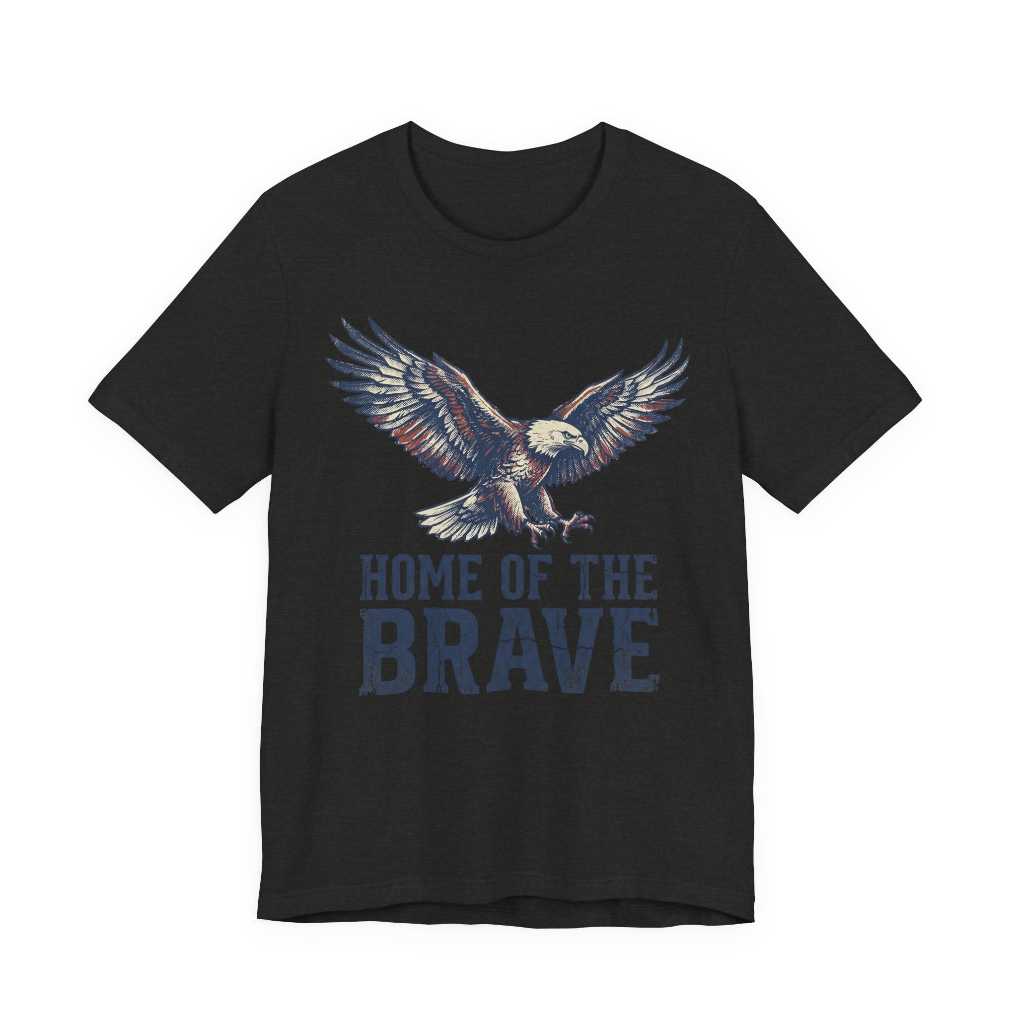 Home of the Brave Bald Eagle T-Shirt — Patriotic Americana Graphic Tee