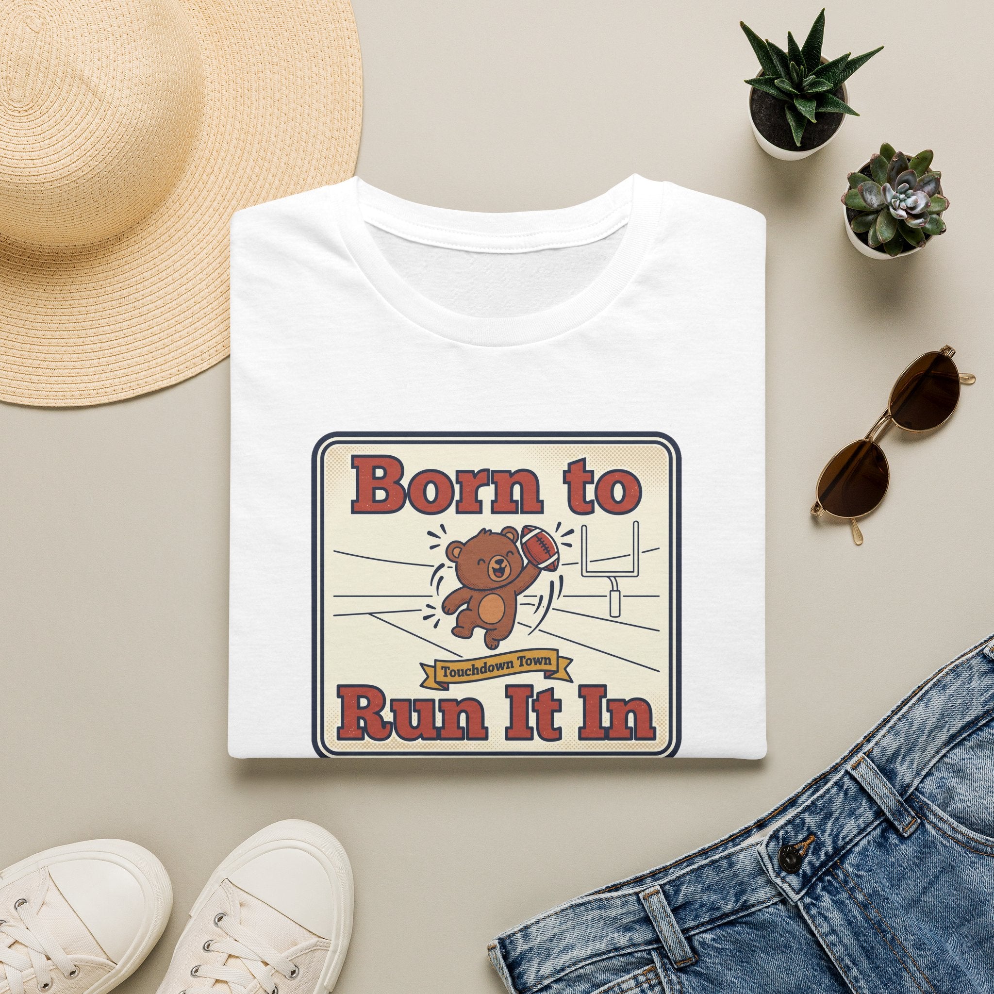 Funny Sports Bear T-Shirt | Cute Game Day Humor Graphic Tee