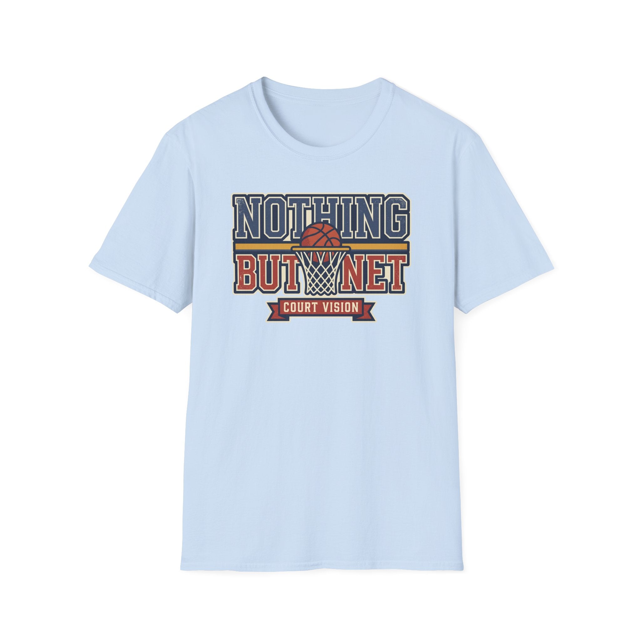 Basketball T-Shirt | Retro Hoops Court Vision Graphic Tee