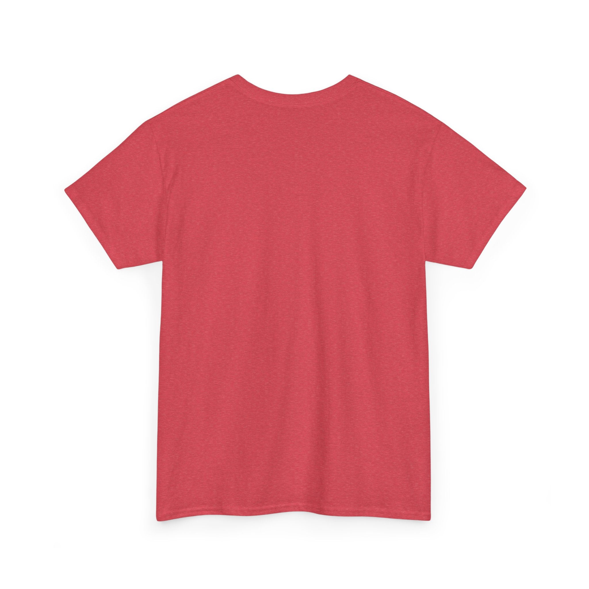 Red plain T-shirt back