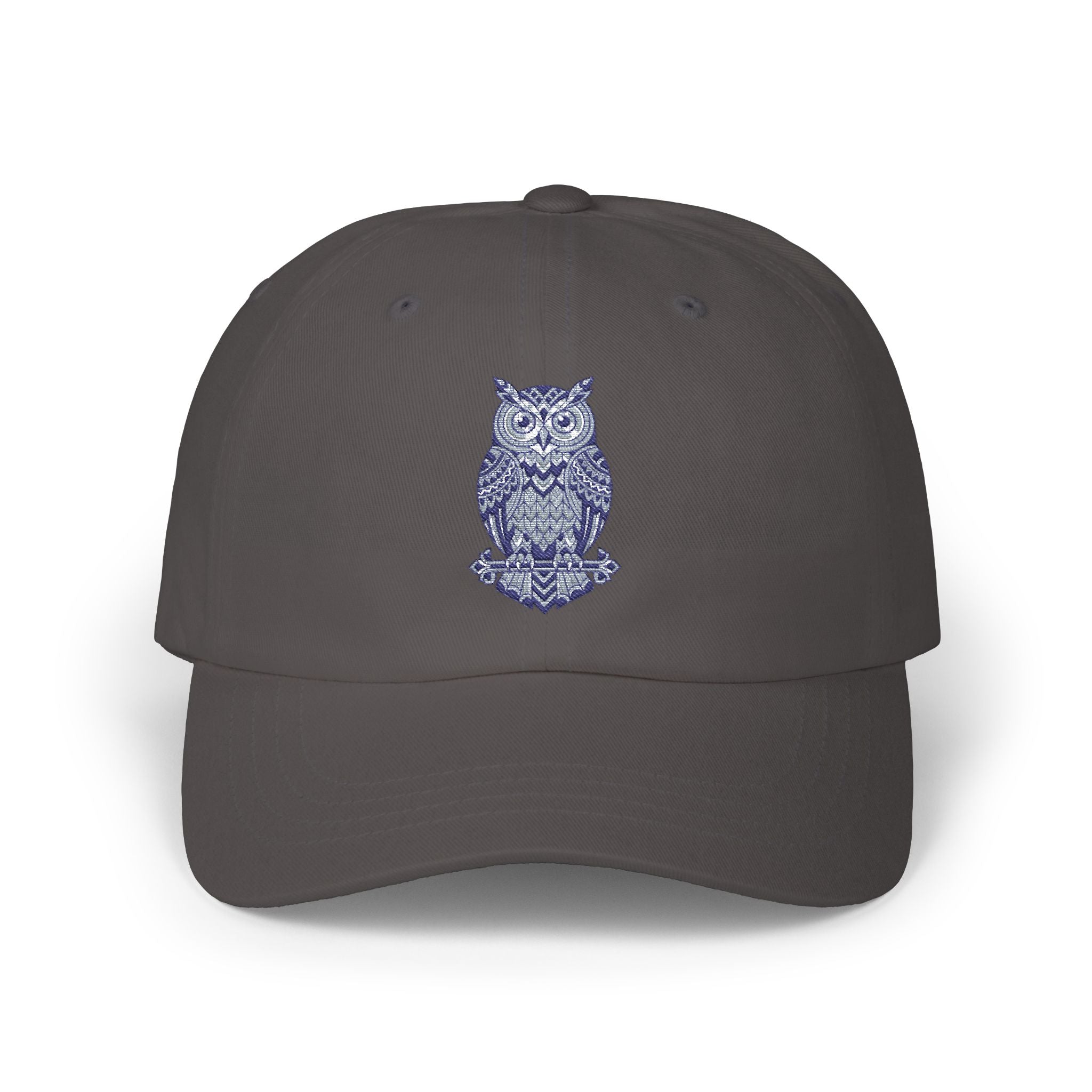 Embroidered Blue Owl Dad Cap – Classic Casual Baseball Hat