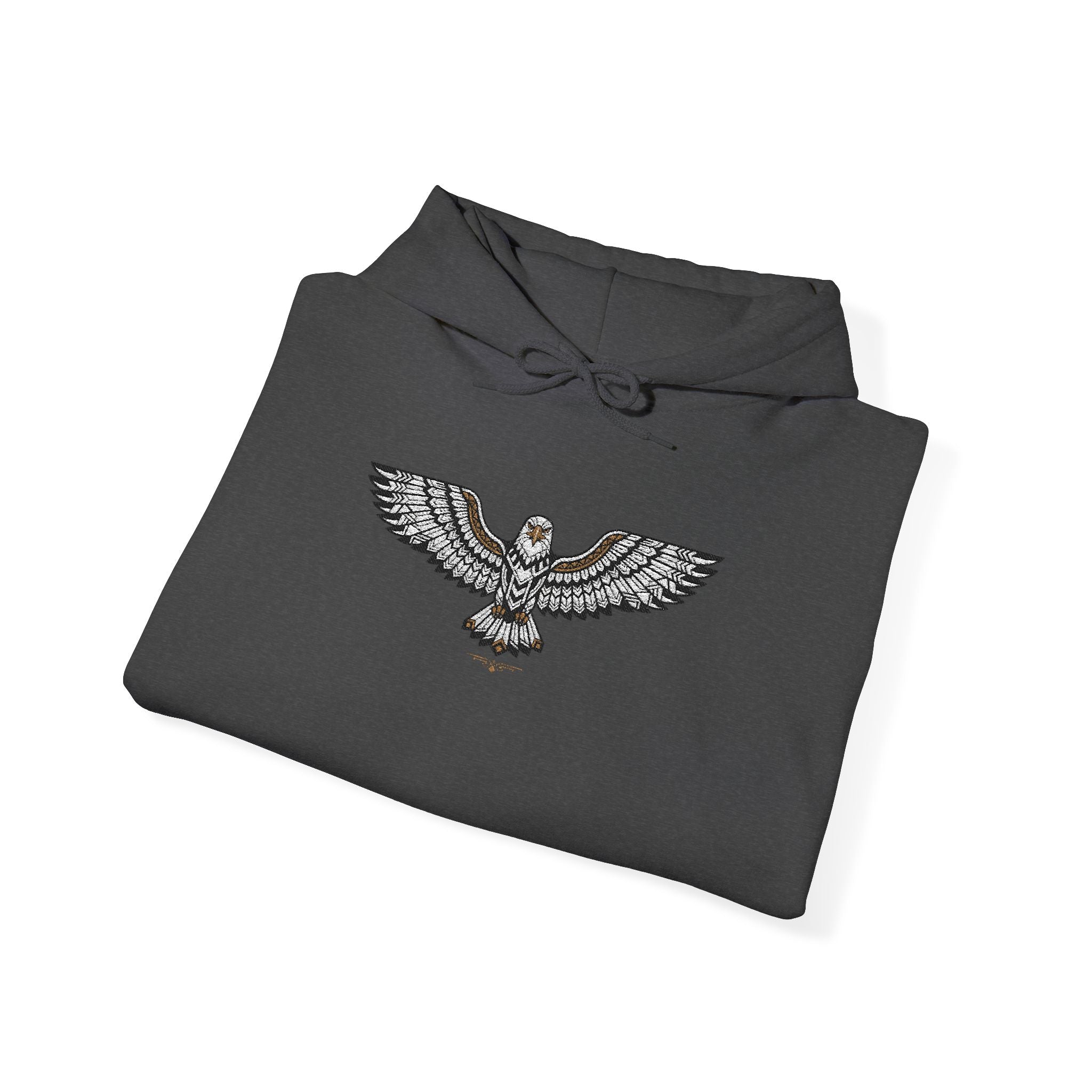 Rhinestone Eagle Hoodie | Sparkle Bird Chest Design, Unisex Embellished Sweatshirt, Eagle Gift Pullover